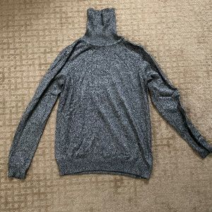 Gray and Black Turtleneck